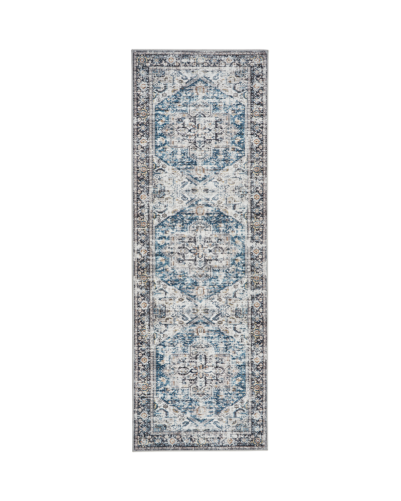 MontVoo Rugs Vintage Office Carpet, Artistic Retro Pattern for Room Decor
