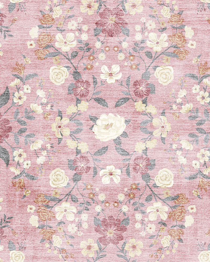 MontVoo vintage area rug, soft and warm, perfect for bedroom and office comfort.