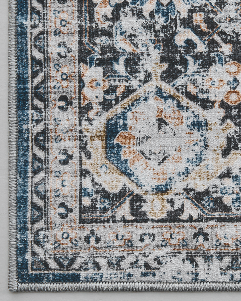 MontVoo Rugs Vintage Area Rug, Soft Fiber Carpet for Cozy and Warm Feet