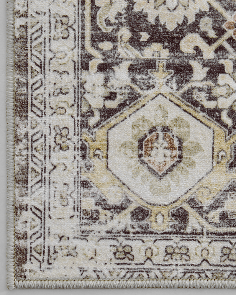 MontVoo Rugs Vintage Area Rug for Office Room, Elegant Retro Style Carpet