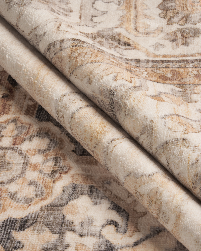 MontVoo area rug with soft, dense fibers and non-slip backing, perfect for high-traffic areas.