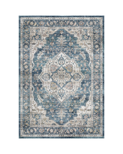 MontVoo washable farmhouse rug, easy to clean and maintain, ideal for living rooms.