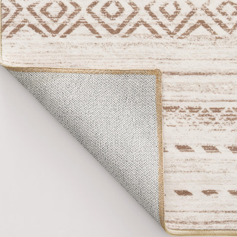 Washable modern rug suitable for frequent foot traffic