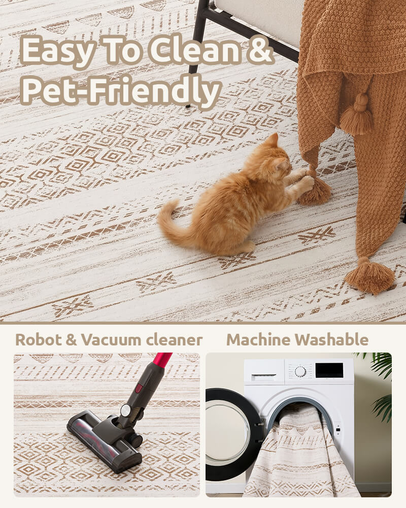 Soft modern rug enhancing everyday floor comfort