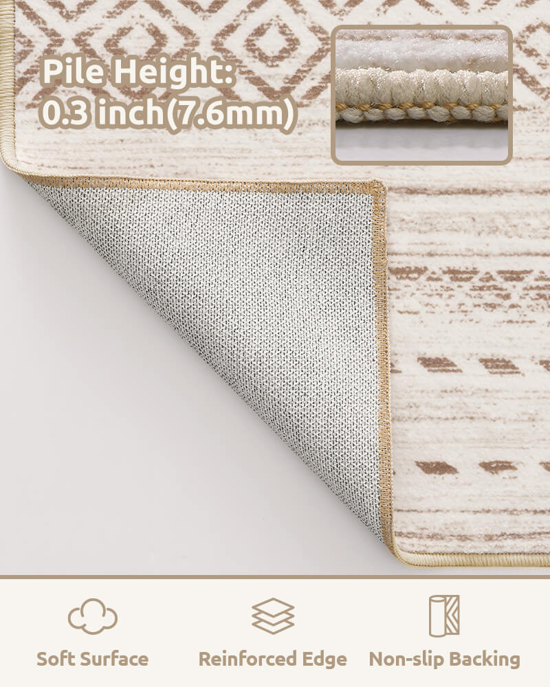 Clean-lined modern rug made for practical living