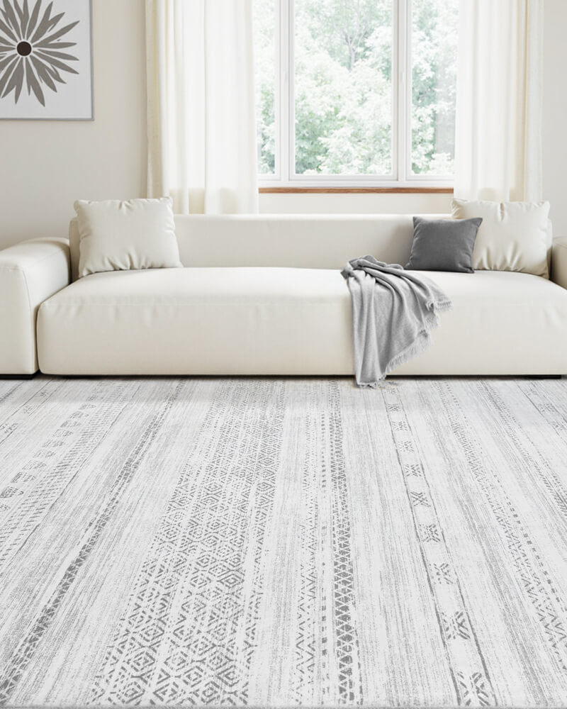 Soft modern rug designed for comfortable movement