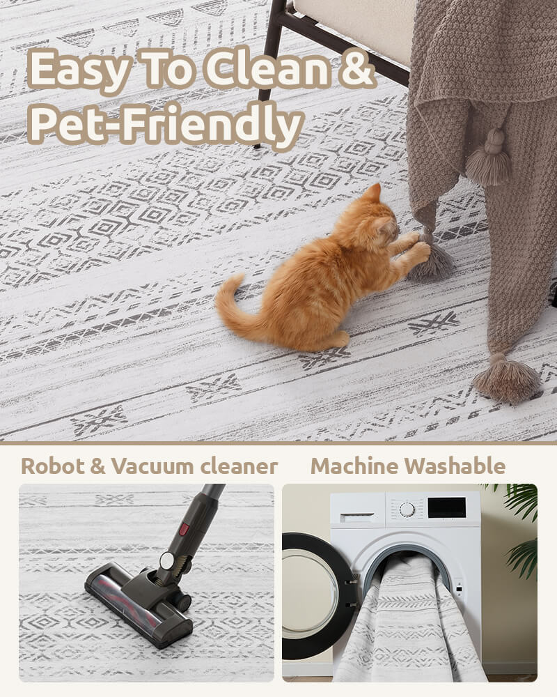 Soft modern rug designed for everyday indoor use