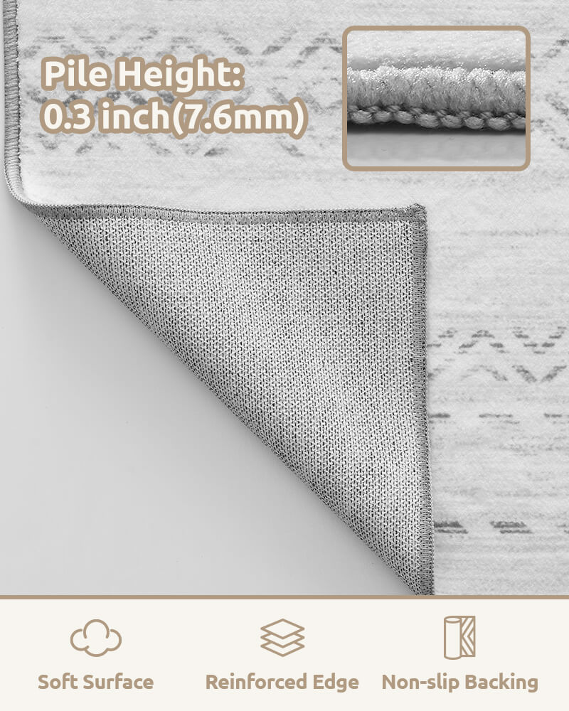 Soft modern rug designed for everyday indoor use