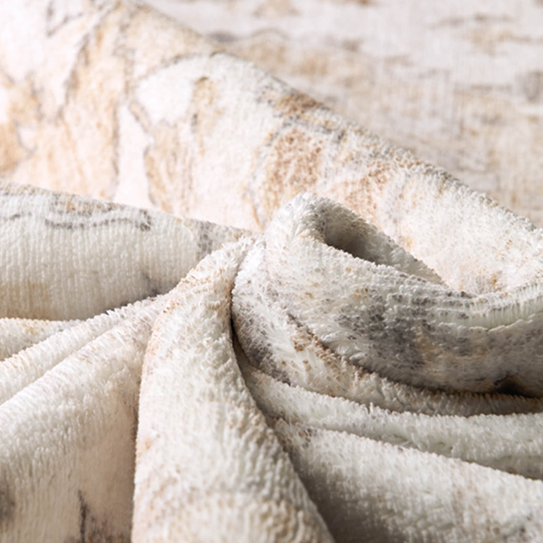 Washable botanical vintage home rug supporting easy maintenance routines