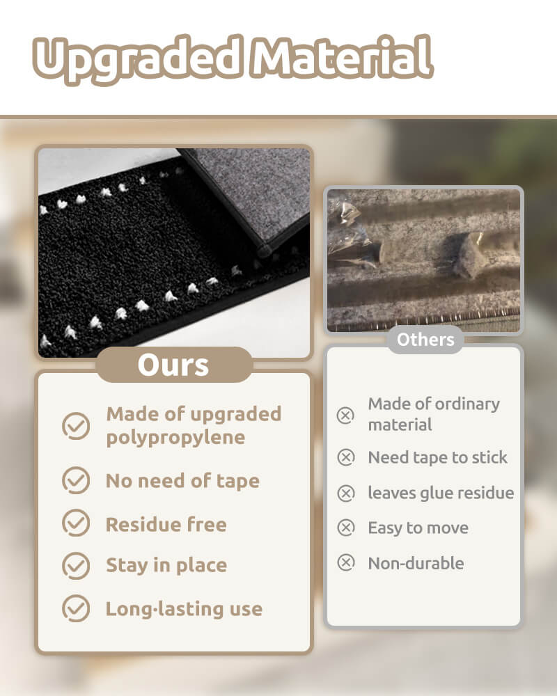 Stair treads providing steady footing on stairways