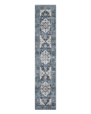 Plush washable rug blending vintage charm and modern functionality.