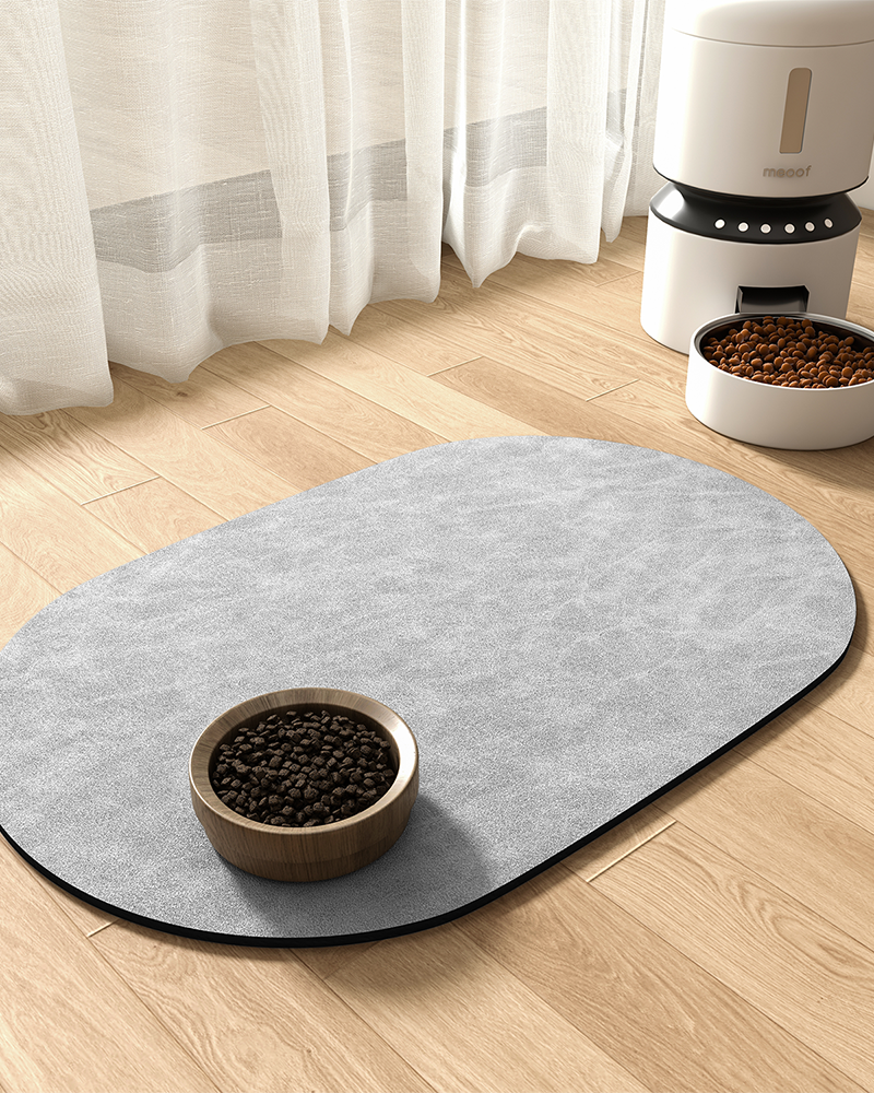 Super Absorbent Cat and Dog Food Mat Pet Feeding Mat — Perfect Pet Supply for Clean Floors
