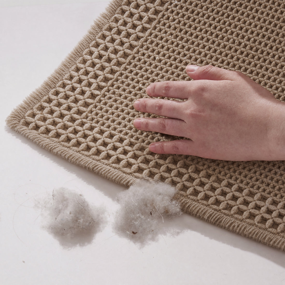 Plush waffle bath mat designed for comfortable everyday use
