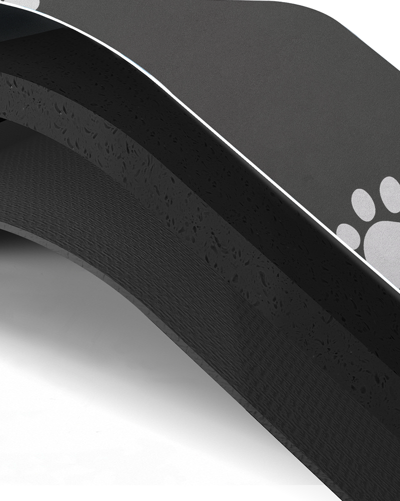 Non-slip waterproof pet feeding mat, ideal pet supplies for small dogs and cats.