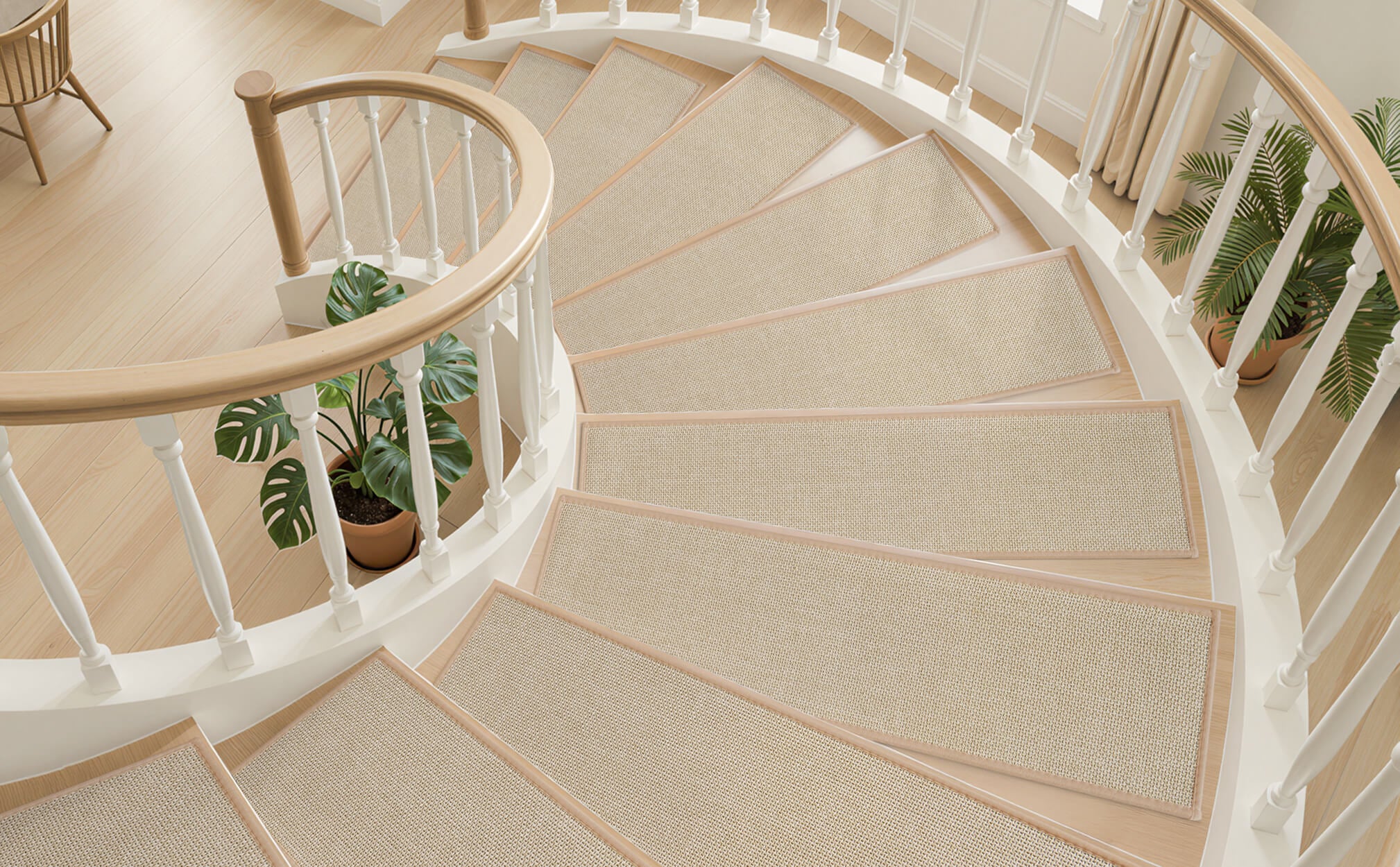 Easy install stair treads suitable for wooden and tile stairs with strong stability