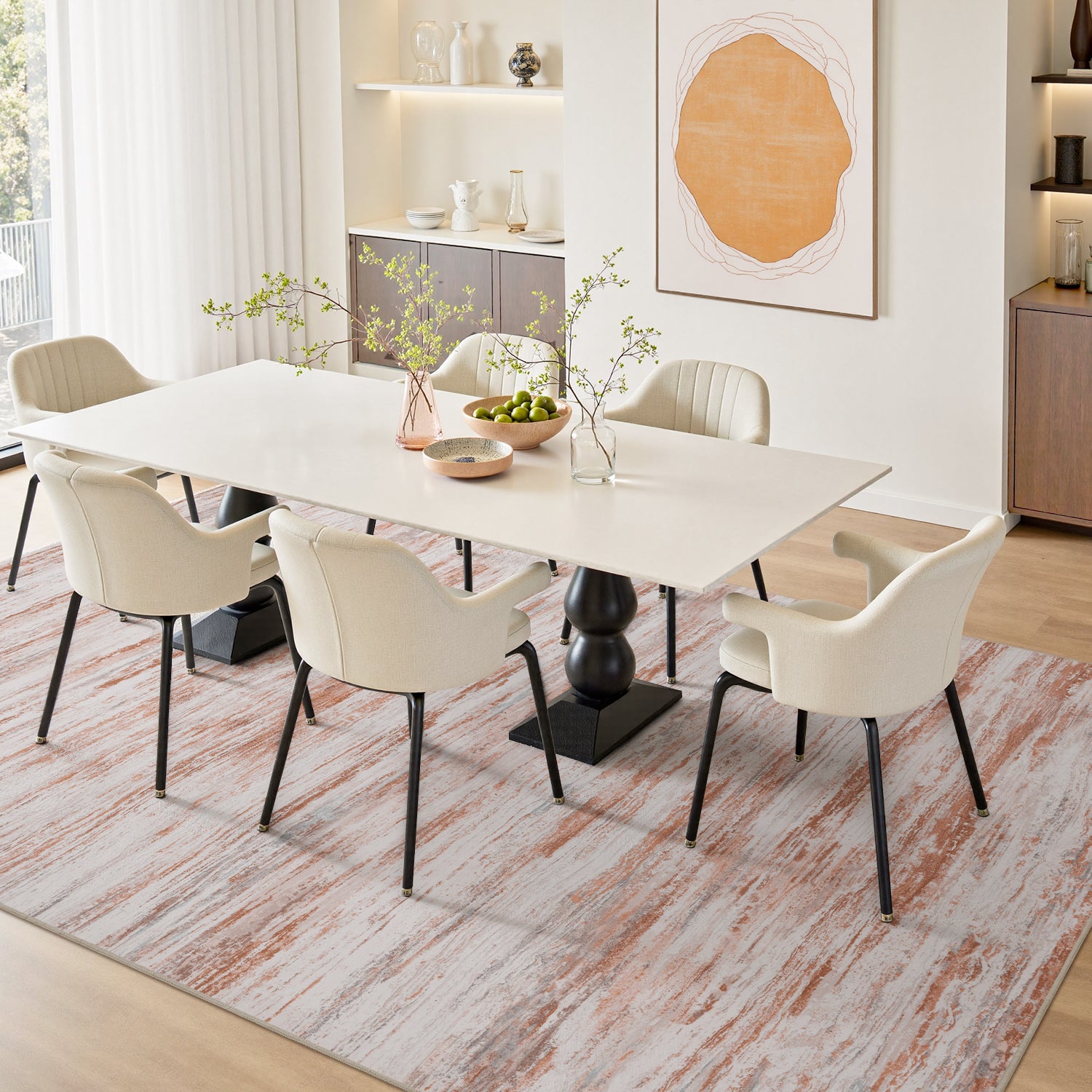 Abstract Rugs Washable Modern Carpet