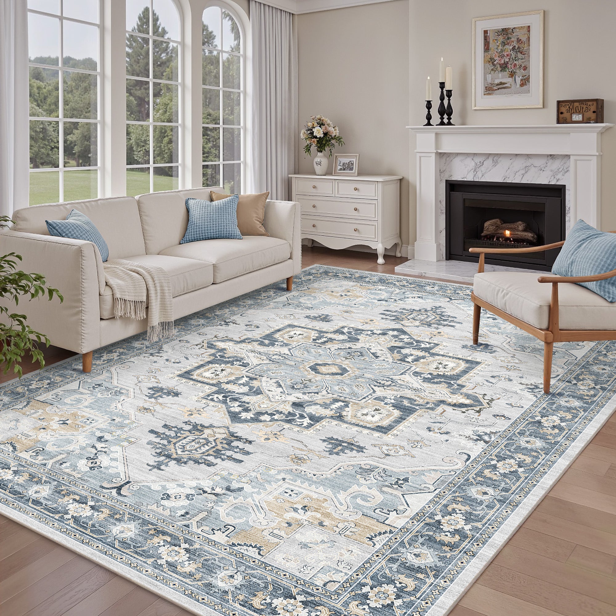 Area Rugs for Living Room Distressed Carpet
