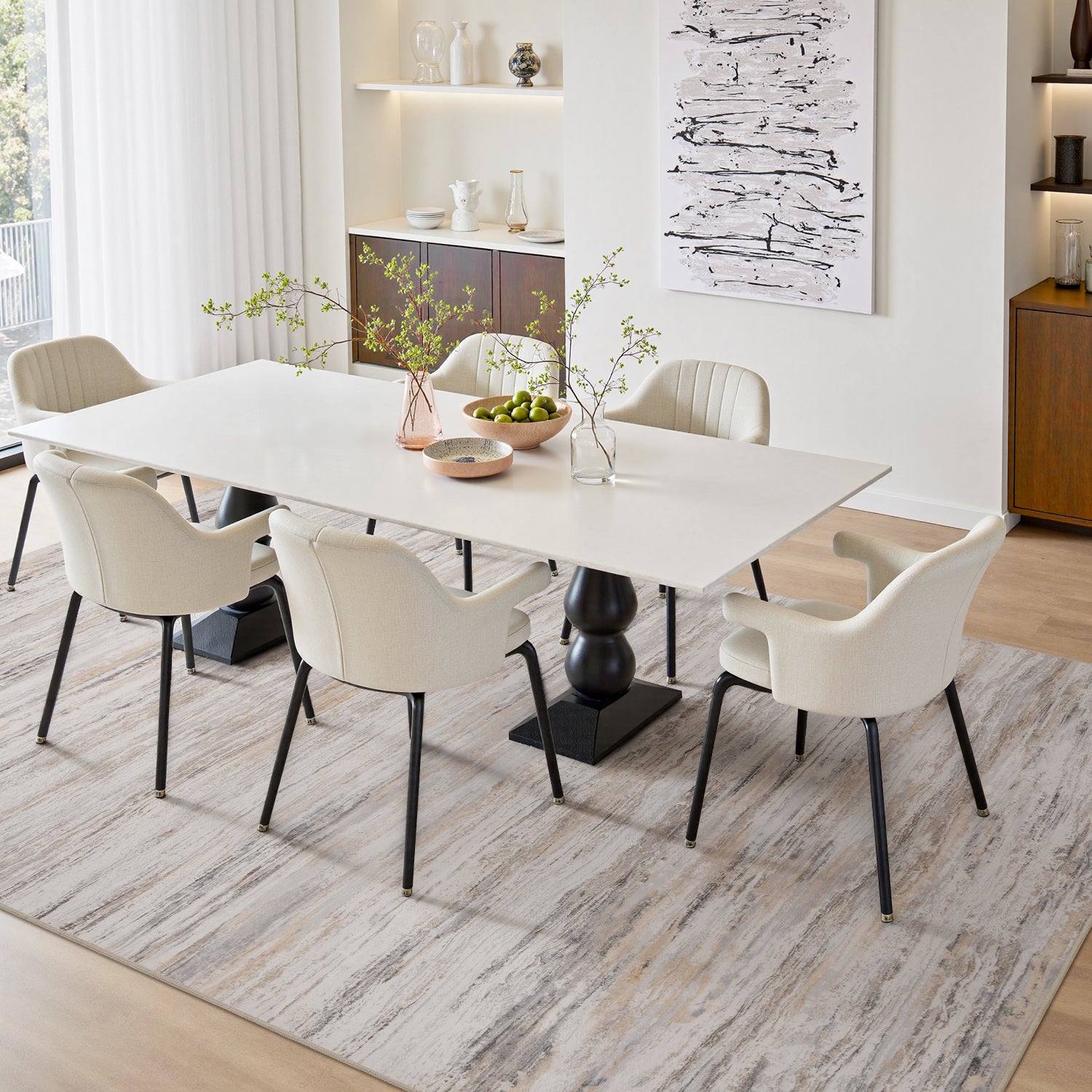 Abstract Rugs Washable Modern Carpet