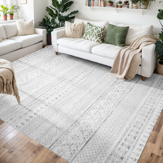 Washable Boho Area Rug