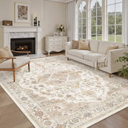 Area Rug Washable Carpet Soft Distressed