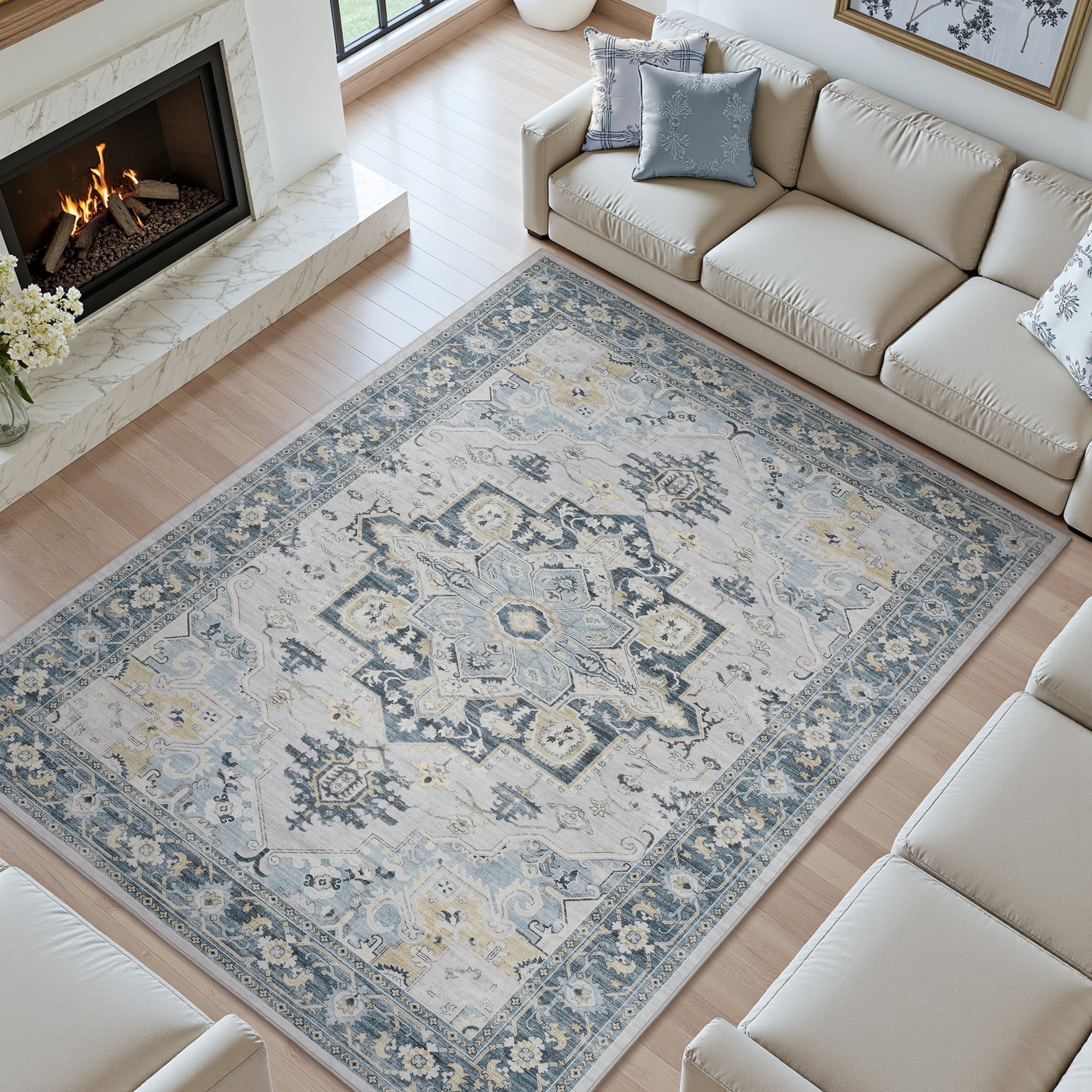 Area Rugs for Living Room Distressed Carpet