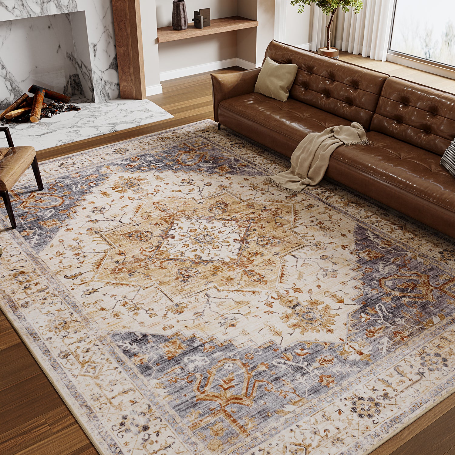 Area Rugs for Living Room Washable