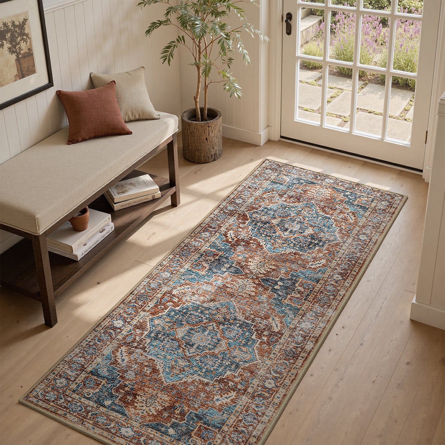Vintage Kitchen Rugs Set of 3 Runner Rugs for Kitchen 20"x 32"+20"x 48"+20"x 59"
