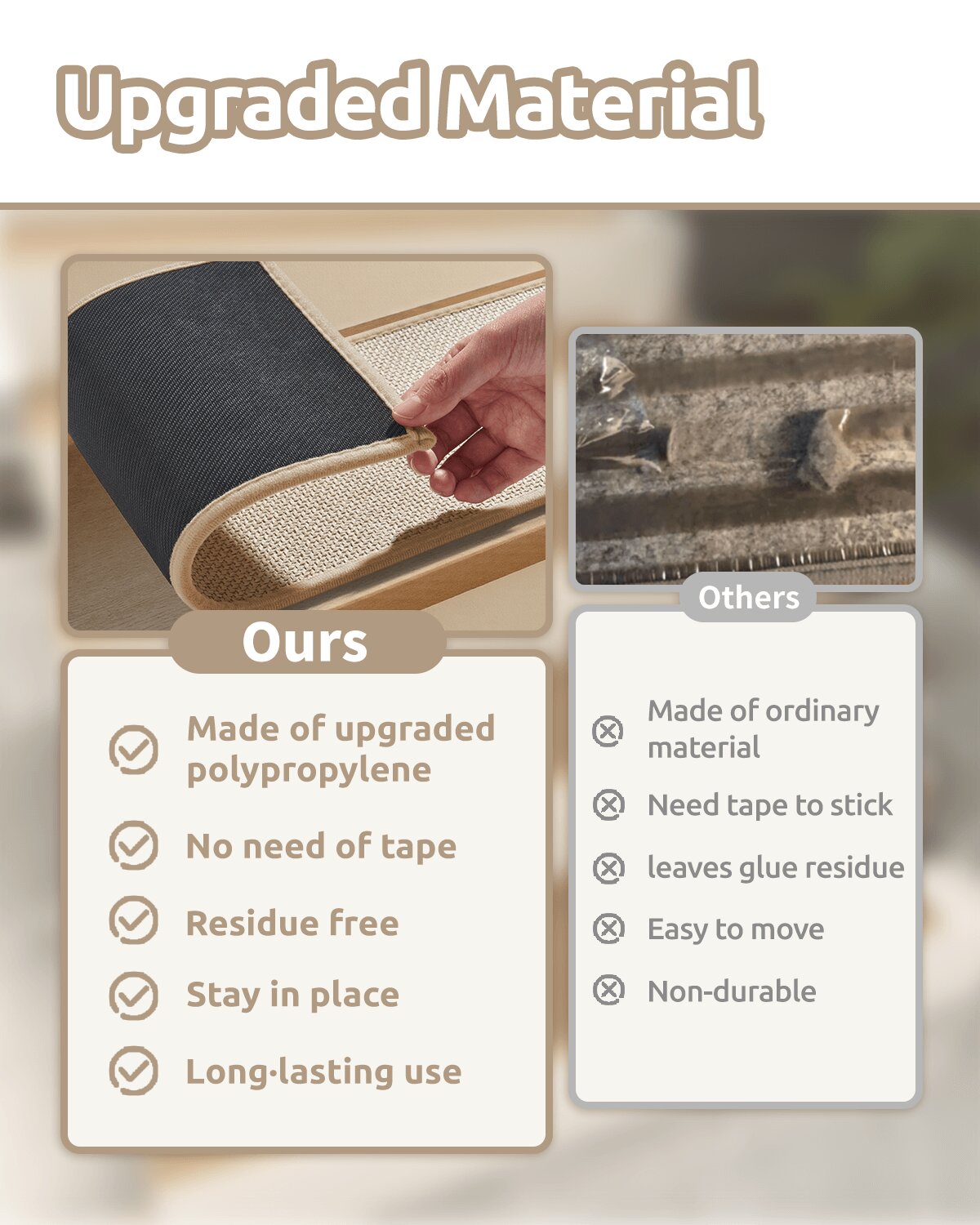 Pet-friendly stair treads offering reliable grip and added stair safety