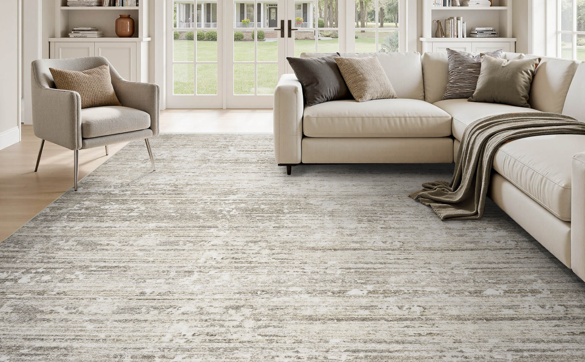 Modern rug created for streamlined home environments