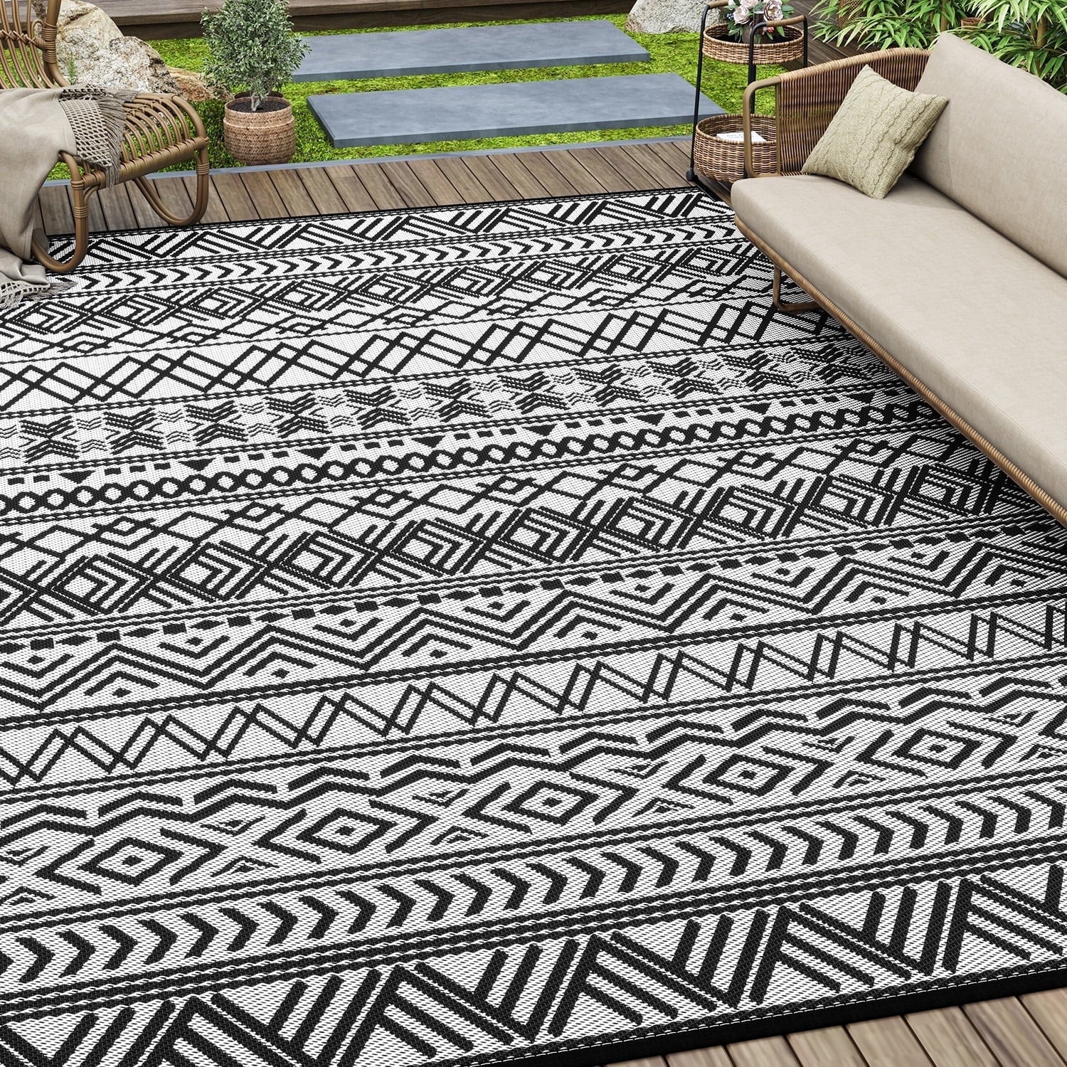 SIXHOME Boho Outdoor Rug