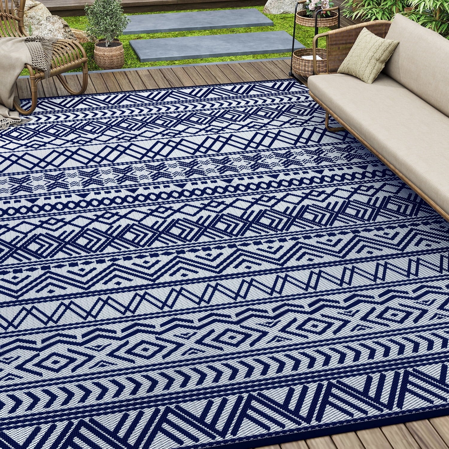 SIXHOME Boho Outdoor Rug