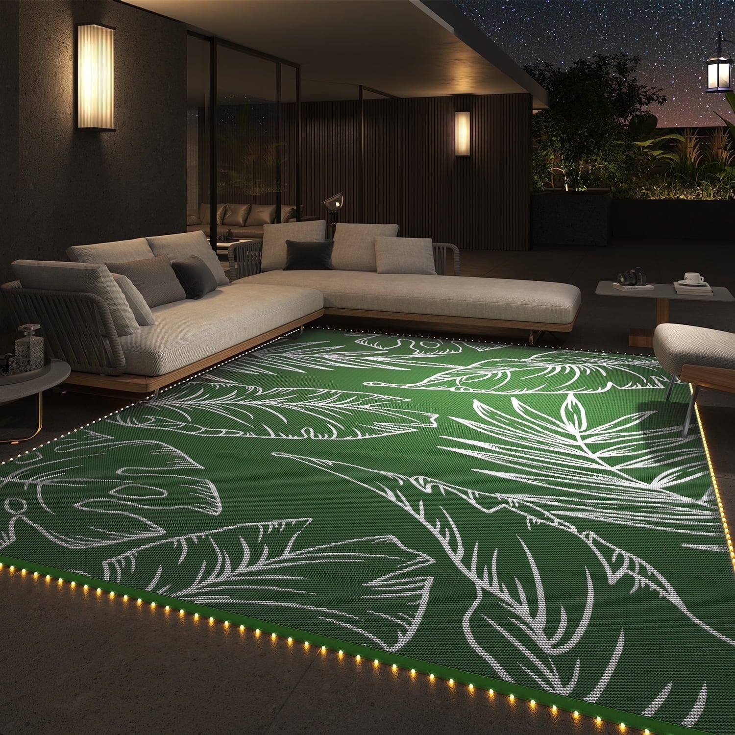 SIXHOME Tropical Outdoor Rug