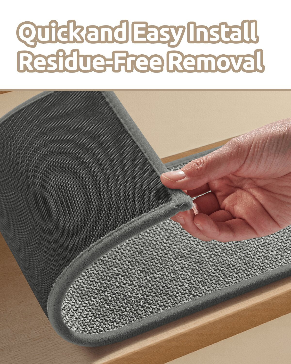 Washable stair treads ideal for pet friendly interiors and easy cleaning