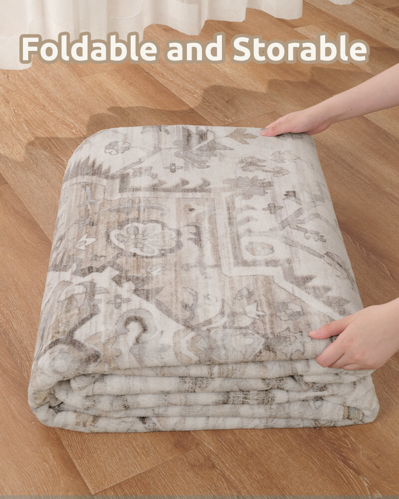 Easy-to-clean boho rug for everyday use