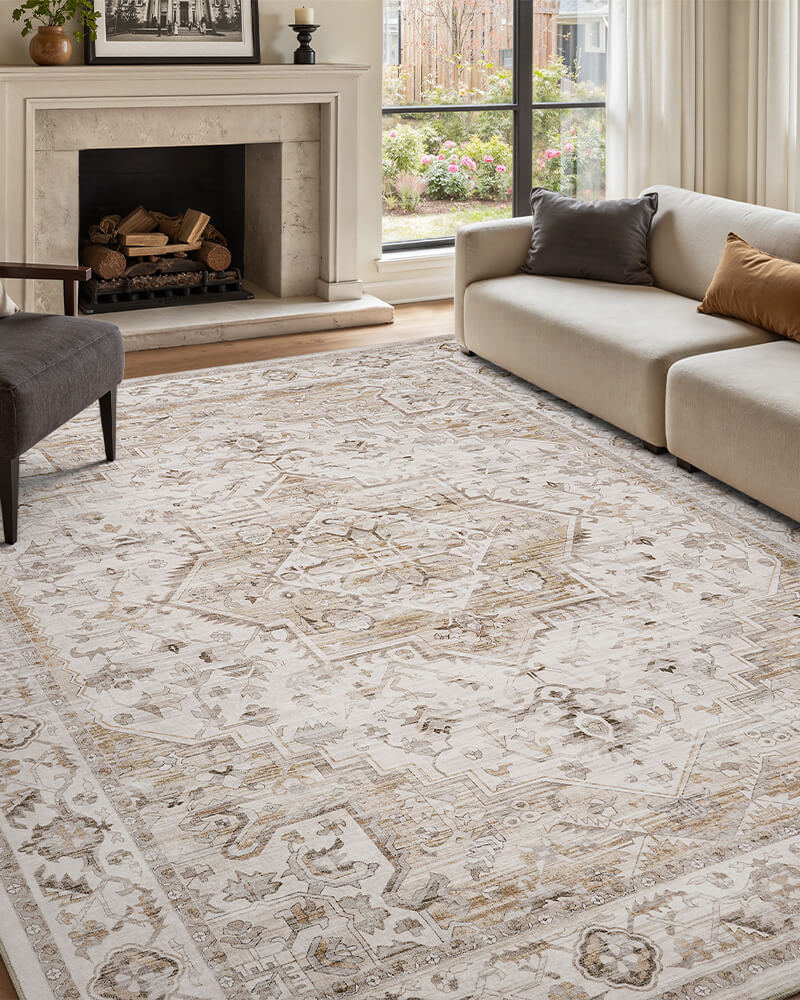 Boho rug created for warm and welcoming rooms
