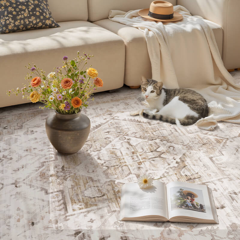 Boho style rug made to suit relaxed lifestyles