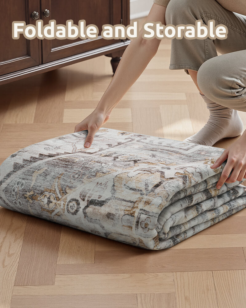 Vintage rug designed to fit both classic and modern homes