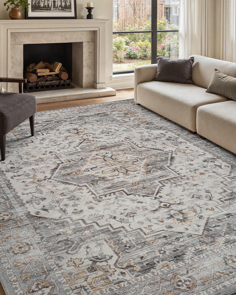 Soft vintage rug adding comfort to everyday life