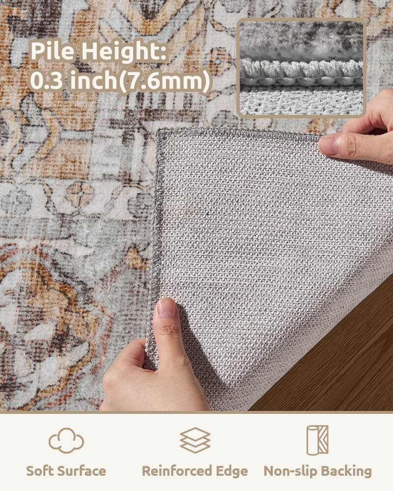 Vintage rug designed to fit both classic and modern homes