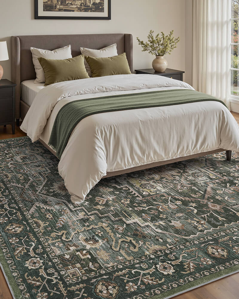 Vintage area rug created for understated elegance