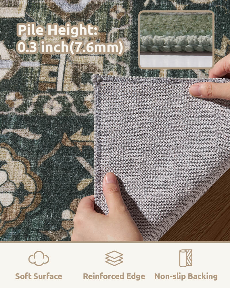 Soft vintage rug offering warmth and ease