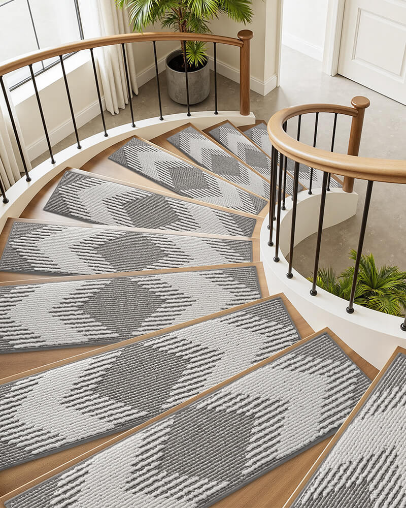 Soft stair treads combining comfort and safety on stairs