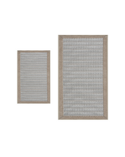 Non skid rug set for kitchen floor and front door by Montvoorugs.