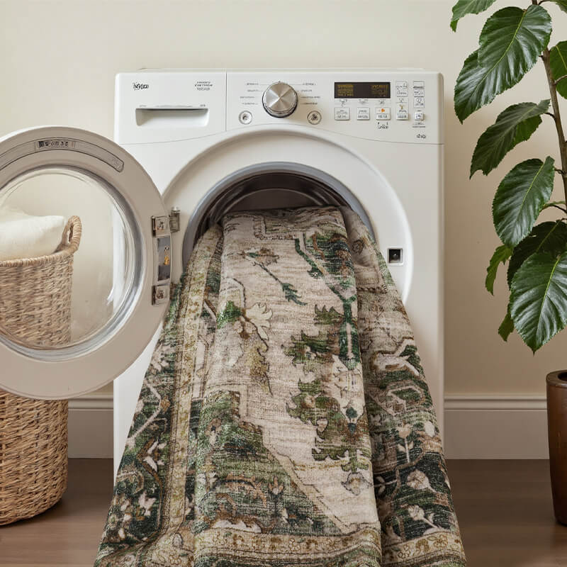 Boho rug designed to feel warm and inviting