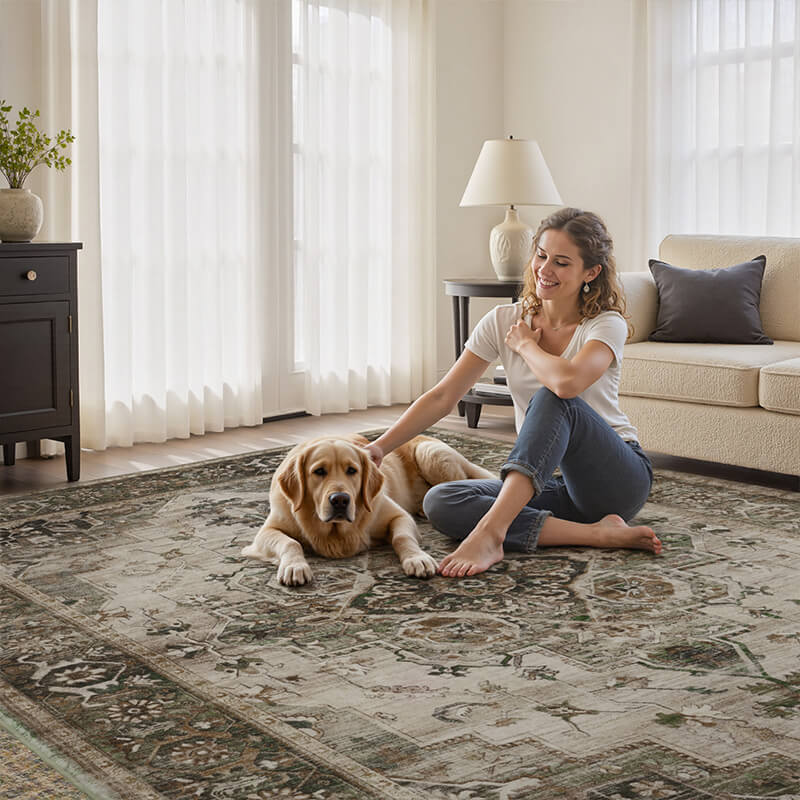 Soft-touch boho rug for comfortable everyday moments