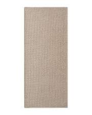 Ultra thin bath mat with non slip backing that fits easily under bathroom doors and stays flat for everyday use