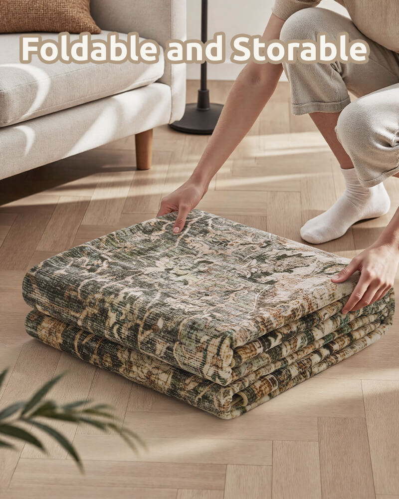 Bohemian-inspired rug crafted for everyday home life