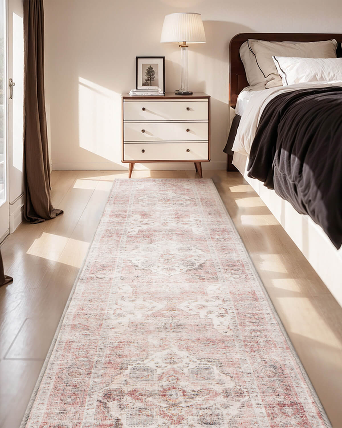 Vintage area rug designed for soft comfort in everyday living