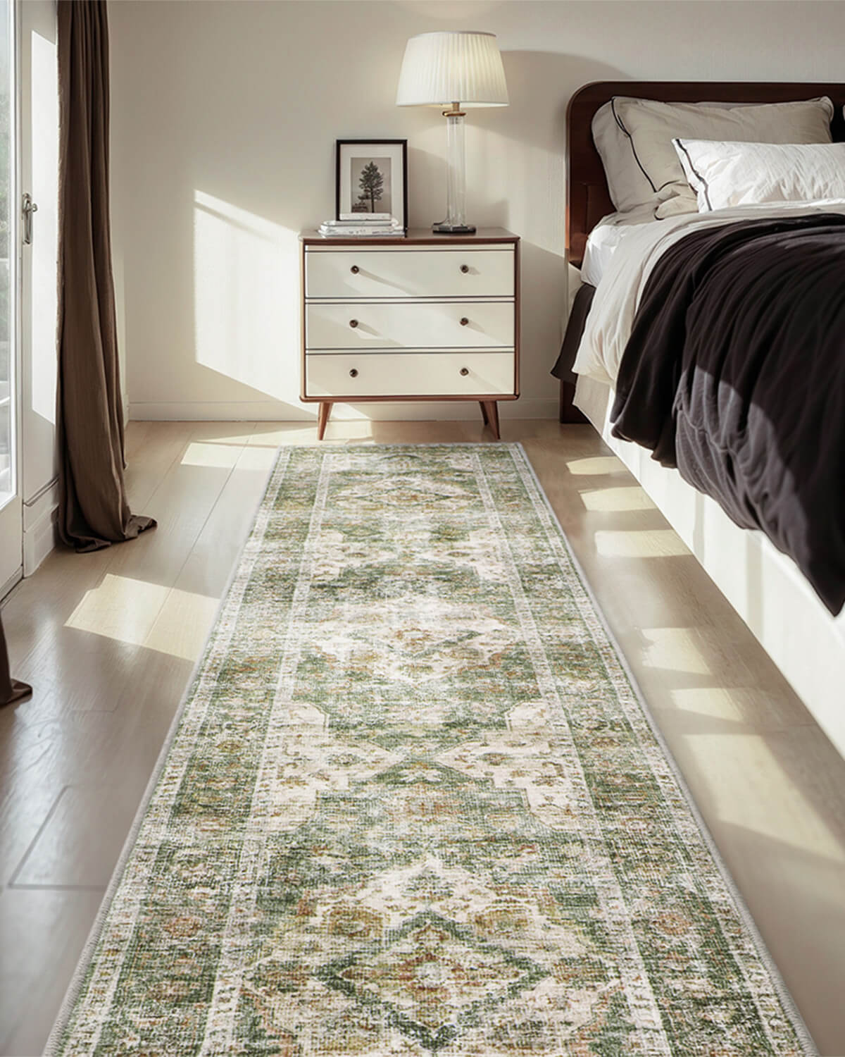 Vintage area rug featuring soft texture for comfortable home style