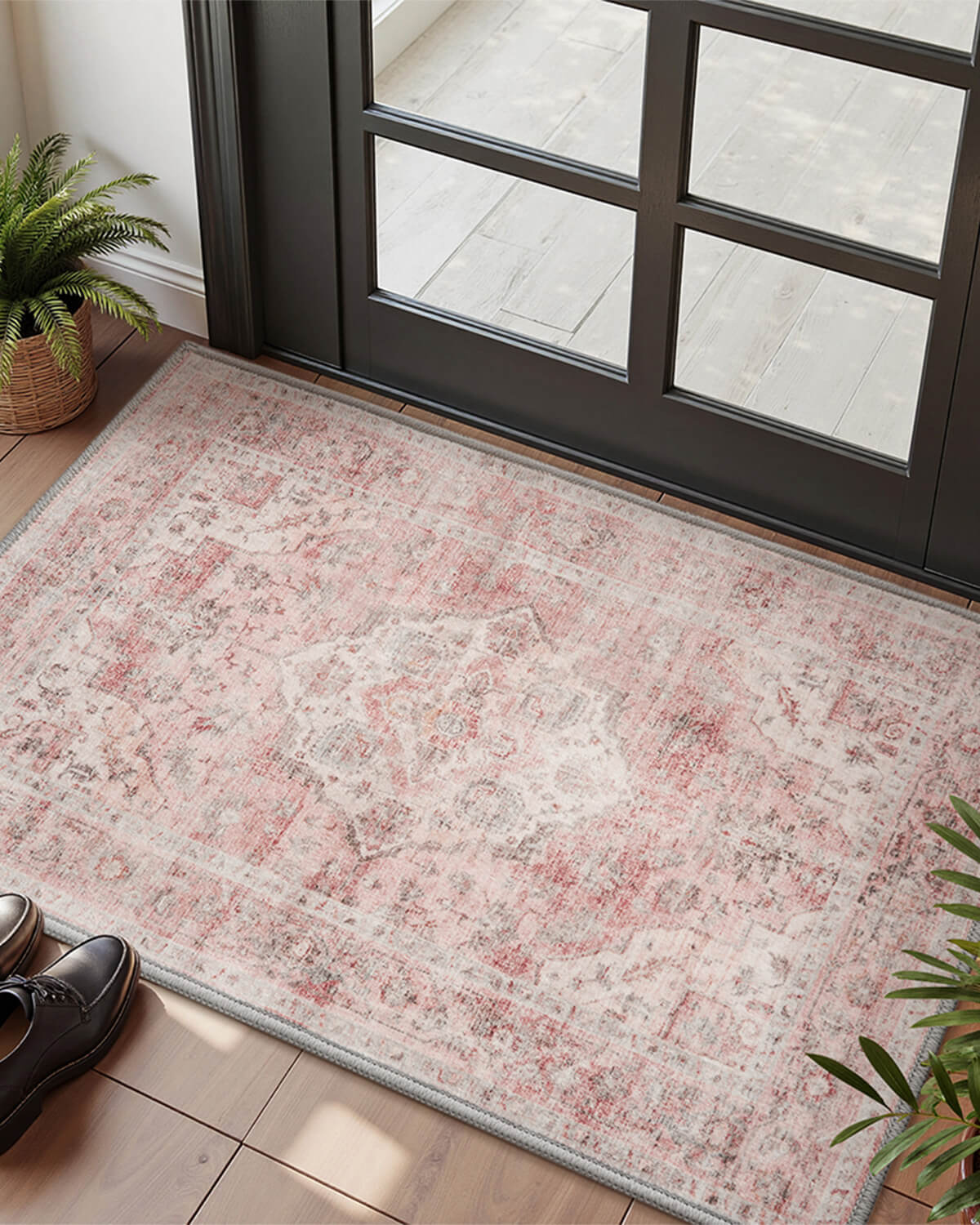 Vintage area rug featuring soft texture for relaxed home style